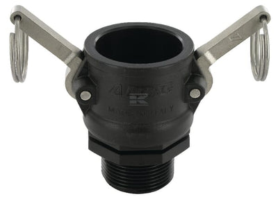 Camlock Type B 1-1/4" udvendigt gevind polypropylen