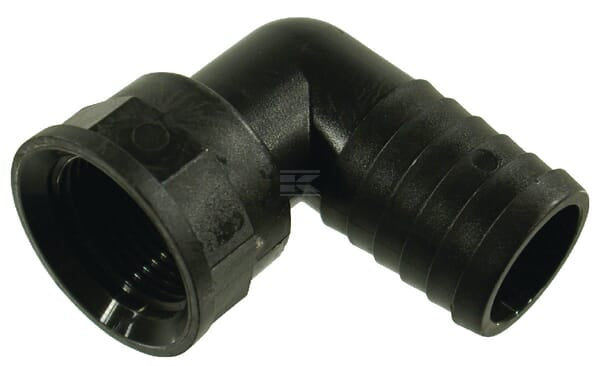 Slangestuds 90° 32 mm x 1" hun