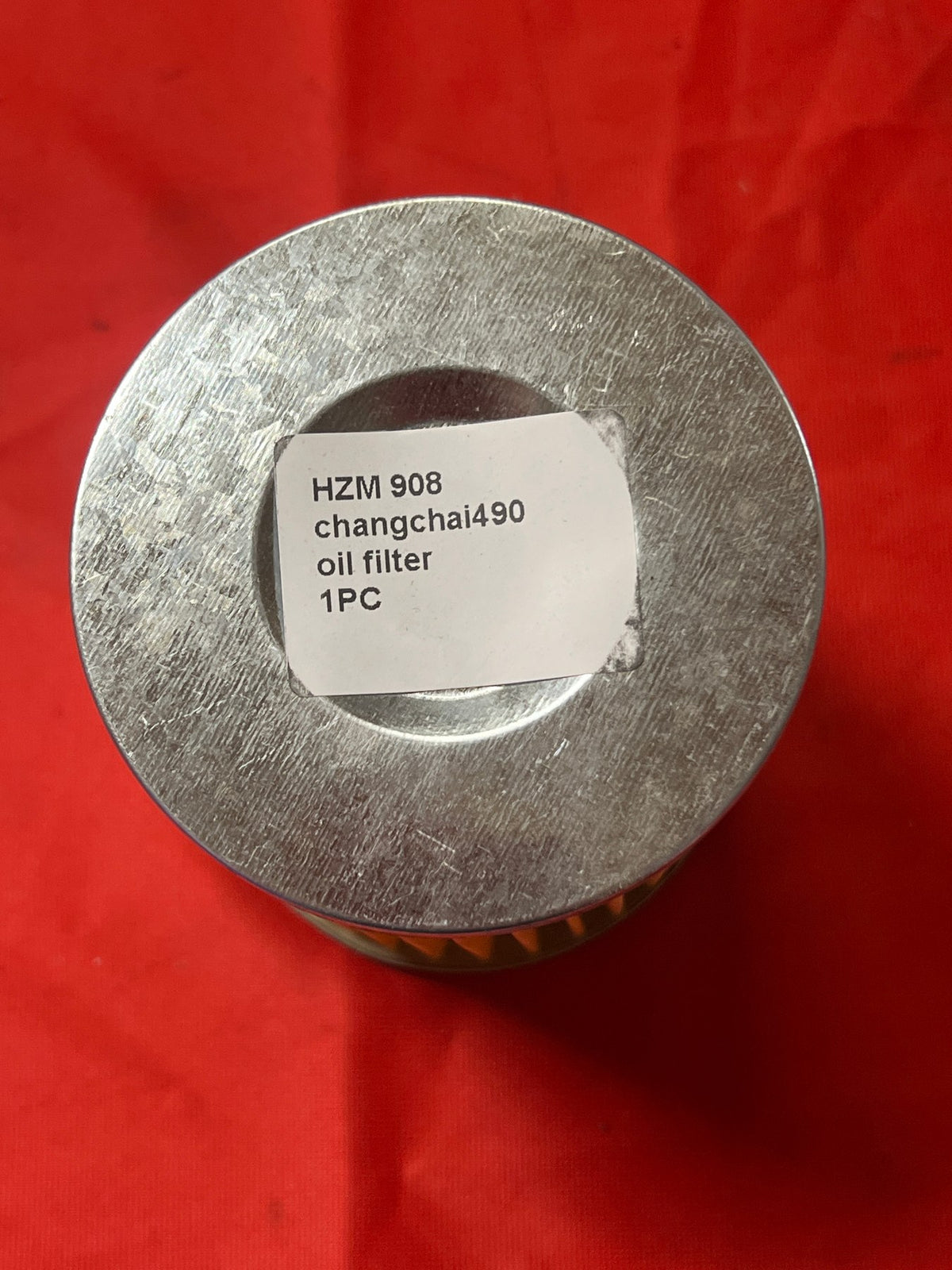 Oliefilter J0810 til HZM set ovenfra