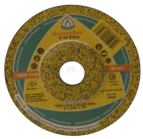 Klingspor Skæreskive 125 mm Stone Kronenflex C24