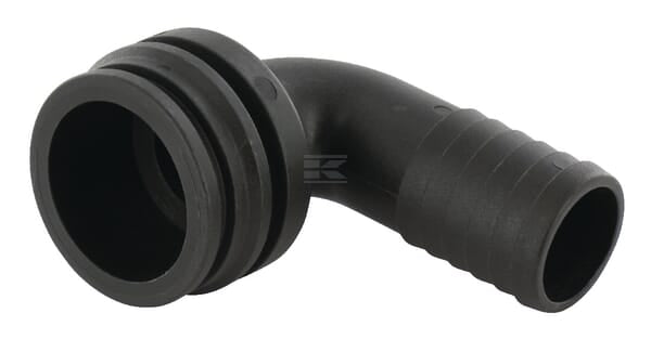 Slangestuds 90° 32 mm han T6