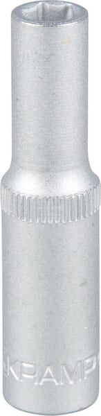 Kramp Topnøgle 1/4" 6 kt lang 6 mm, 50 mm længde
