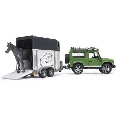 Bruder - Pickup med hestetrailer og hest fra Bruder - AV - Larsen