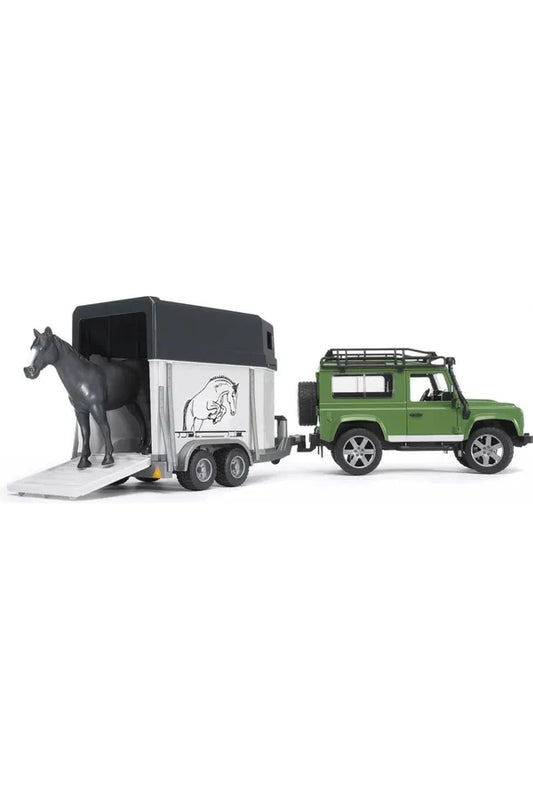 Bruder - Pickup med hestetrailer og hest fra Bruder - AV - Larsen