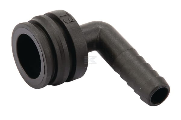 Slangestuds 90° 13 mm han T3