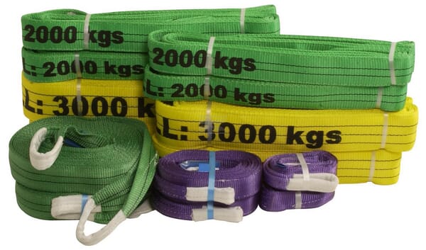 Båndstropsortiment 20 stk. 1T til 3T løftekapacitet