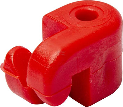 Isolator rød til 6 mm tråd, 100 stk