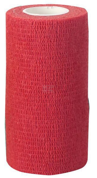 Elastisk Selvklæbende Bandage Rød 10 cm x 4,5 m
