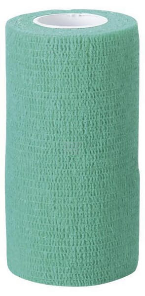 Elastisk selvklæbende bandage Grøn 10 cm x 4,5 m