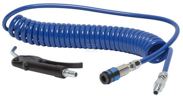 Blæsepistol med spiralslange 10 mm x 4 mtr