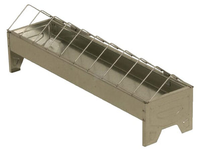 Galvaniseret Fodertrug 10x50 cm til Dyr