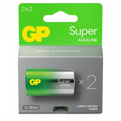GP D Batteri 13A/LR20, 2-pak