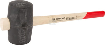 Gummihammer Ø 60 mm, 700 g med 360 mm skaftlængde