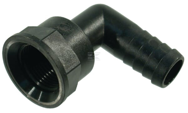 Slangestuds 90° 20 mm x 3/4" hun