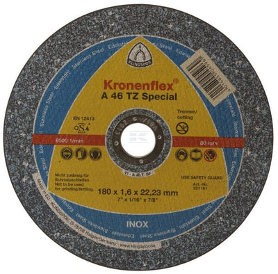 Klingspor Kronenflex Skæreskive 180x1,6x22mm lige