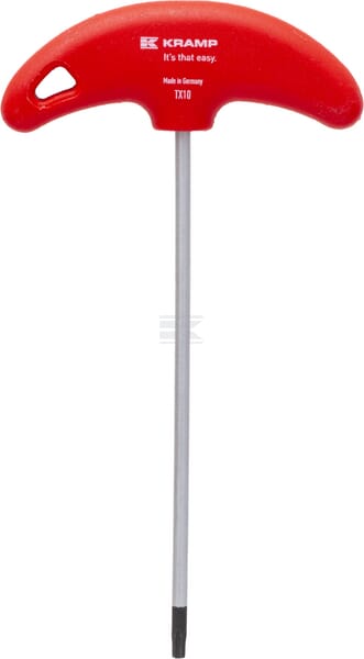 Kramp Torx nøgle med T-greb TX10, 105 mm