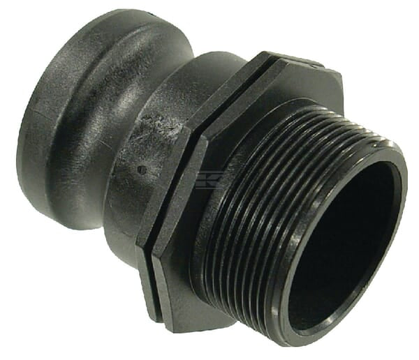 Camlock Type F 2" udvendigt gevind polypropylen