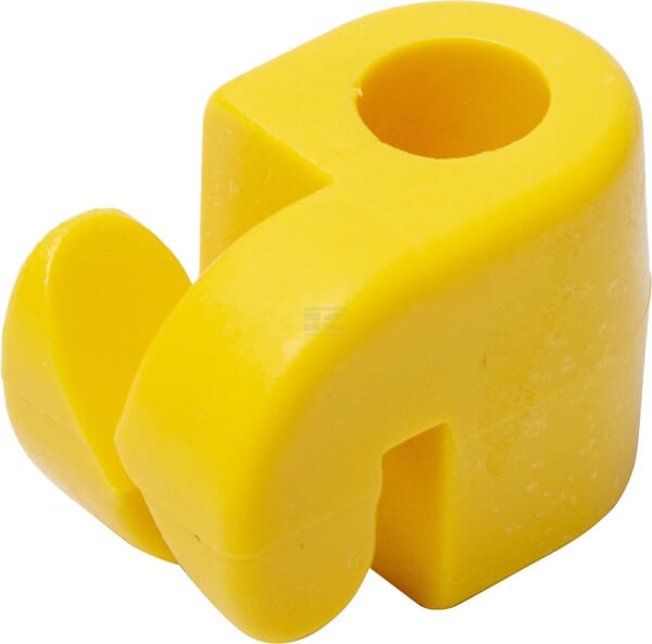 Isolator gul til 10 mm tråd, 100 stk.
