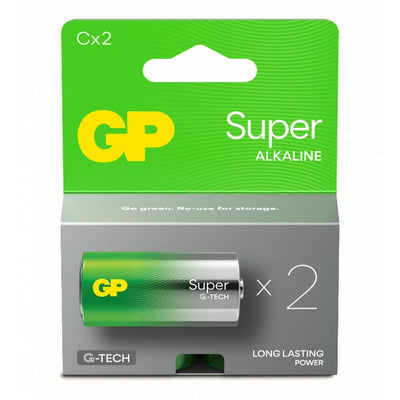 GP C-batterier LR14 (2-pak) til elektronisk udstyr