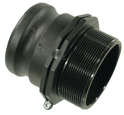 Camlock Type F 3" udvendigt gevind polypropylen