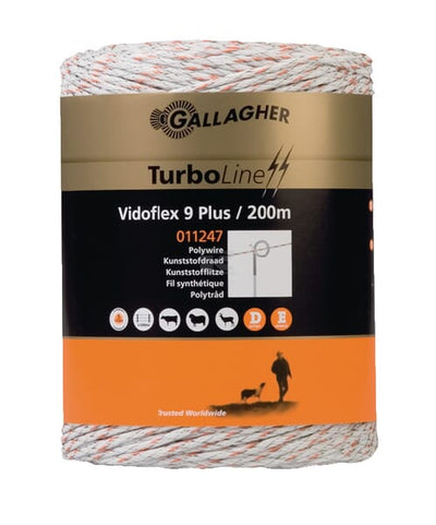 Gallagher Vidoflex 9 TurboLine Plus Polywire 200 m
