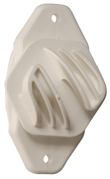 Isolator til hegnstråd 8 mm reb, hvid, 20 stk.