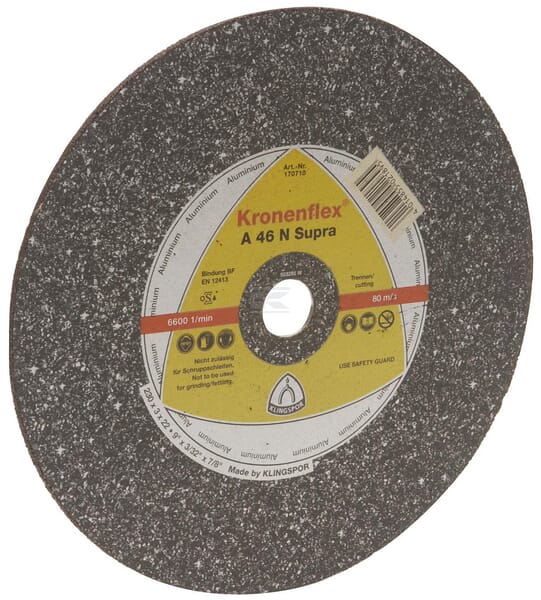 Klingspor Kronenflex Skæreskive 230 x 3 x 22 mm til aluminium