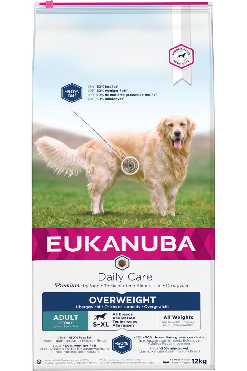 Eukanuba DailyCare Overweight, Sterilized 12kg fra Eukanuba - AV - Larsen