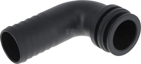 Slangestuds 90° 30 mm han T4