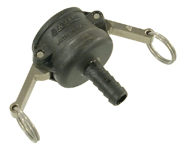 Camlock type C 3/4" slangeende 13 mm polypropylen