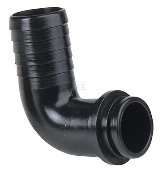 Slangestuds 90 gr til 1 1/2" omløber til 30 mm slange til o-ring G10061