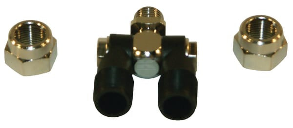 Dyseholder 1/4" med 3/8" møtrik