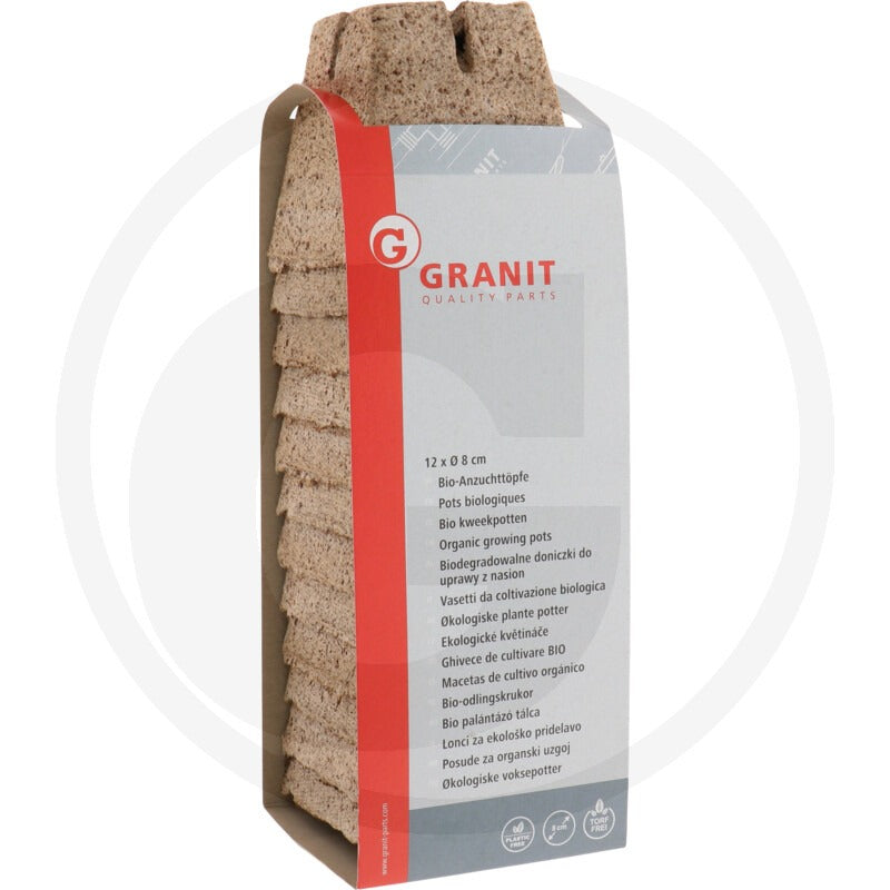 GRANIT Økologiske potter 12stk