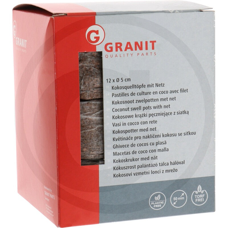 GRANIT Kokospotter 12stk