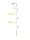 Kinetic Sabiki Shad Tail UV fra Kinetic - AV - Larsen