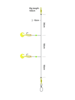 Kinetic Sabiki Shad Tail UV fra Kinetic - AV - Larsen