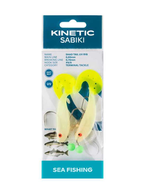 Kinetic Sabiki Shad Tail UV fra Kinetic - AV - Larsen