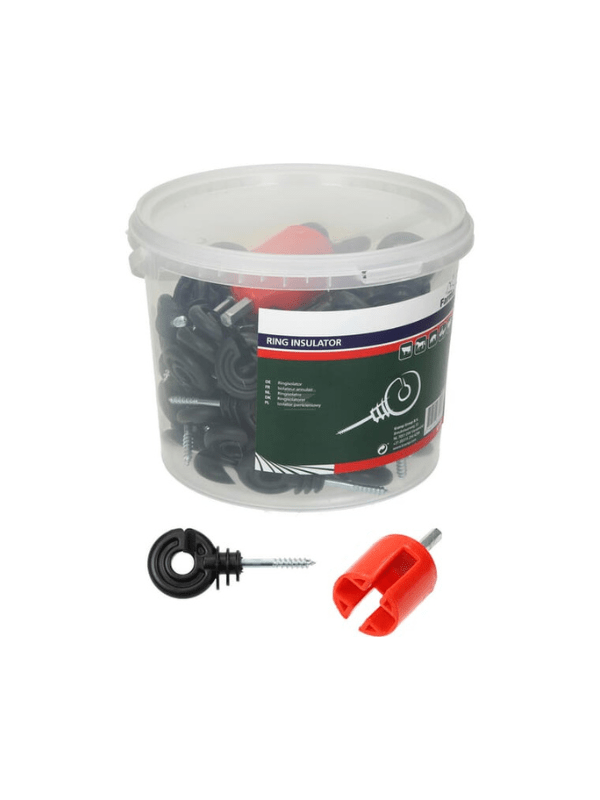 Ringisolator sort 90 stk fra AV - Larsen - AV - Larsen