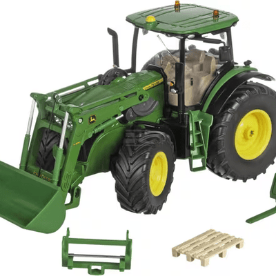 Siku - John Deere 7310R med frontlæsser og Bluetooth - appstyring fra Siku - AV - Larsen