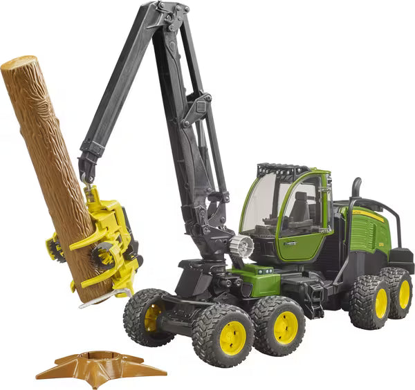 Bruder John Deere 1270G skovningsmaskine med træstamme