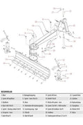 Dozerblad 2,5 m inkl. hjul og hydraulikcylinder - AV-Larsen