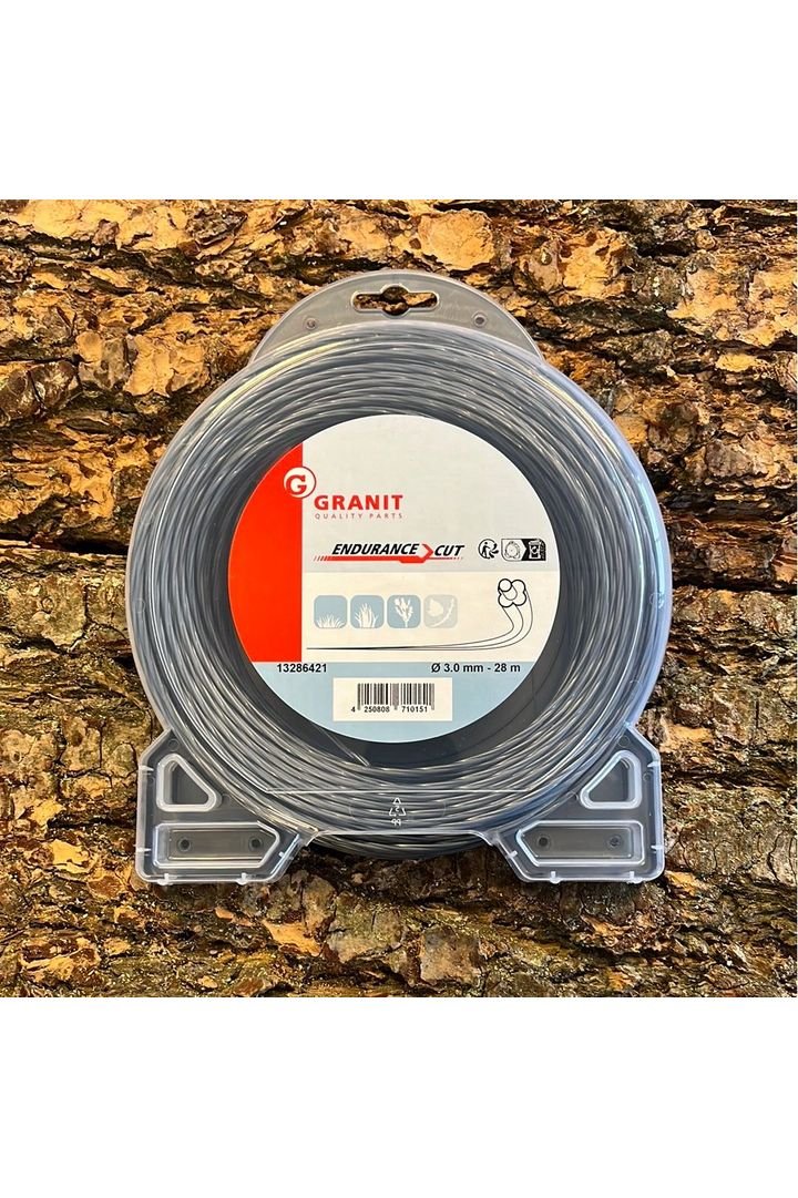 Granit - Trimmertråd 3mmx28m fra Granit Quality Parts - AV - Larsen