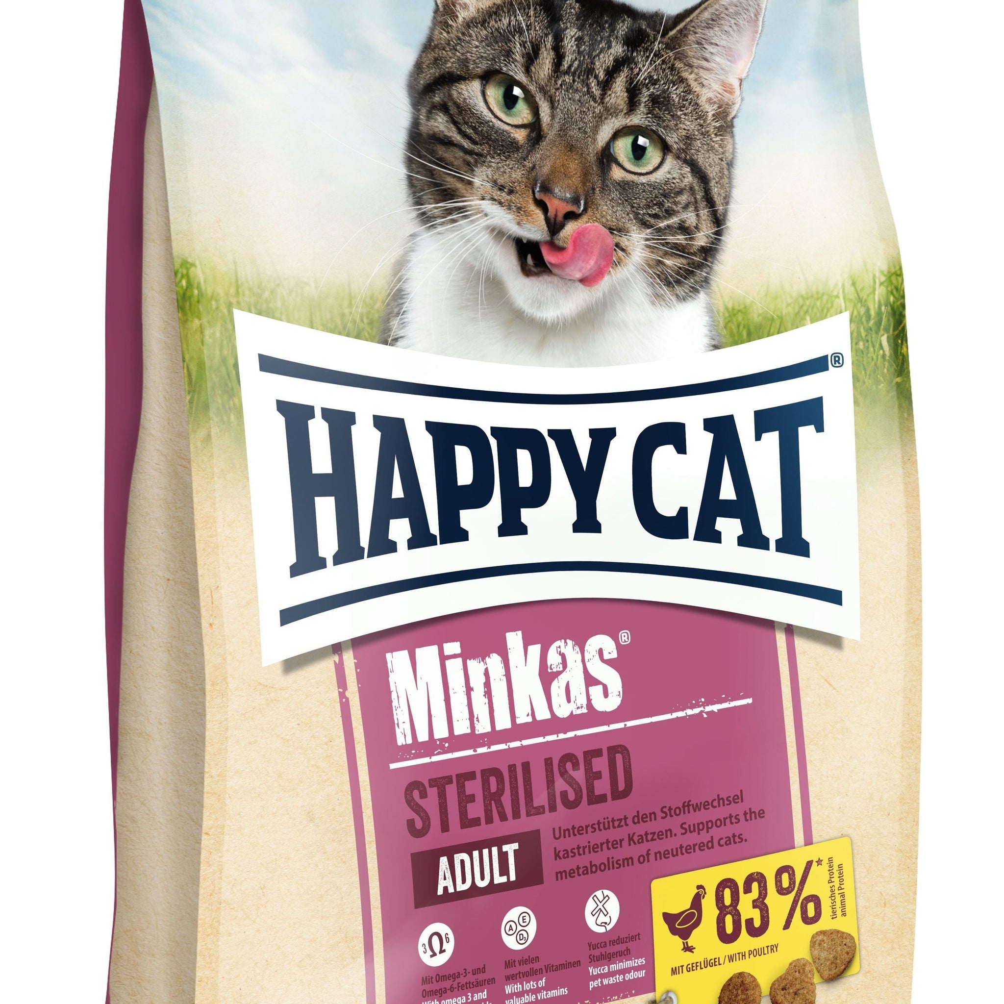 Happy Cat Minkas Sterilised Fjerkræ 10 kg fra Happy Dog - AV - Larsen