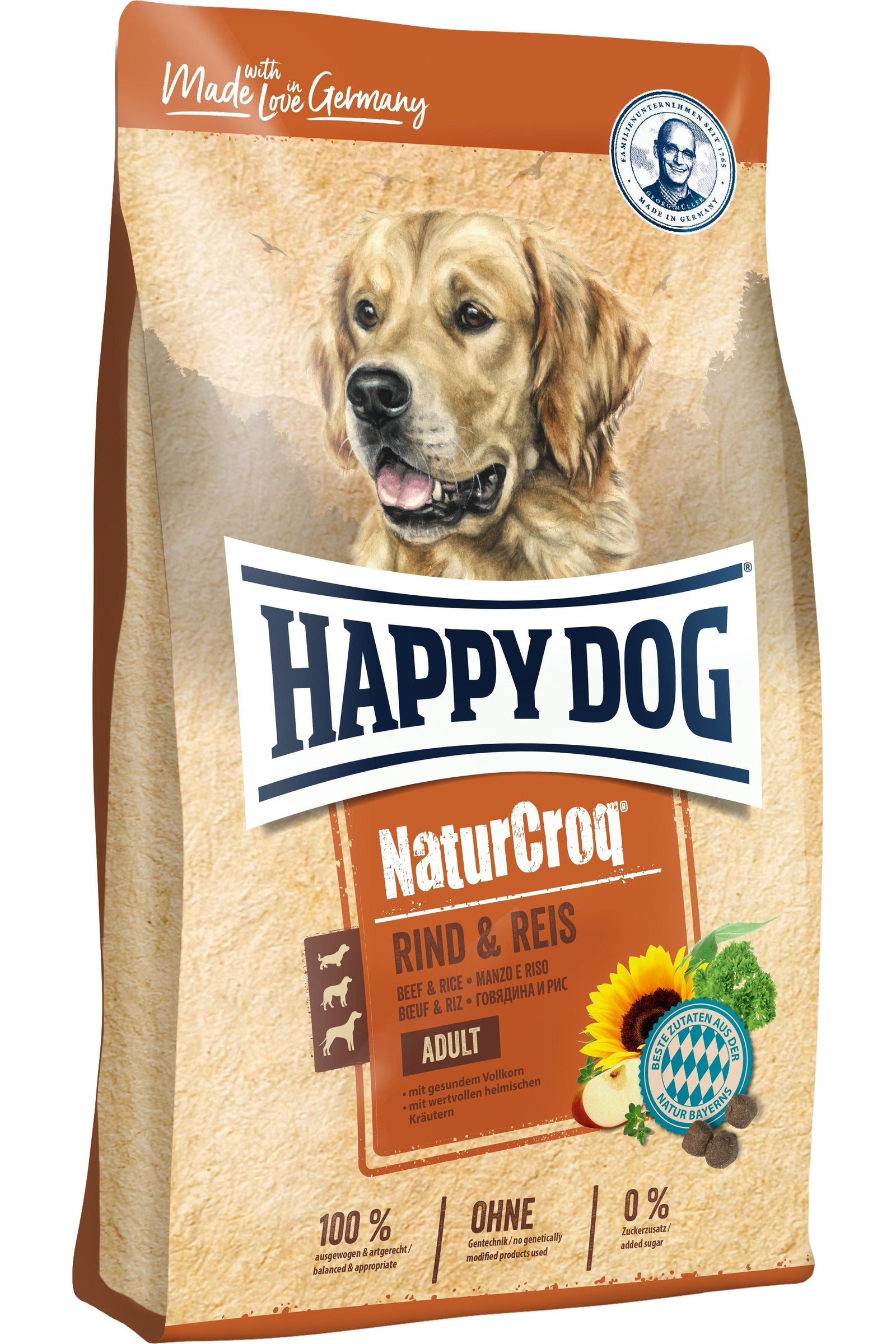 Happy Dog NaturCroq Bøf og Ris fra Happy Dog - AV - Larsen