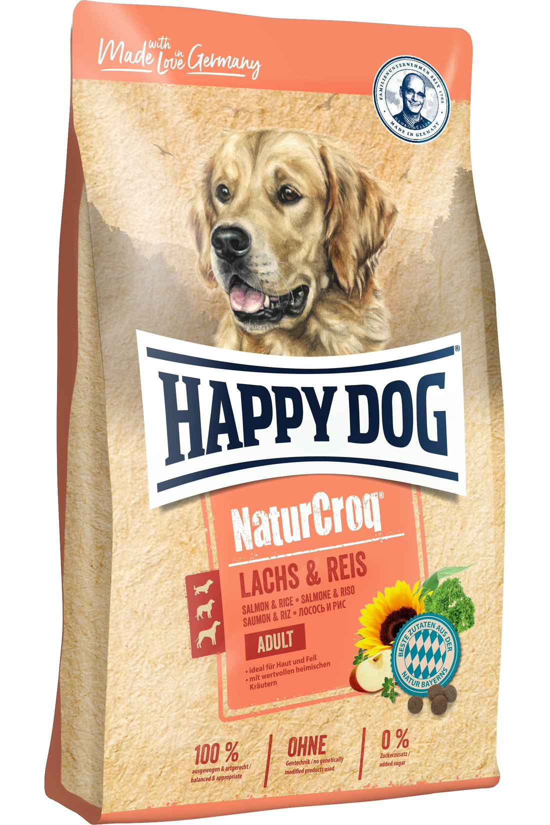 Happy Dog NaturCroq Laks og Ris - AV-Larsen