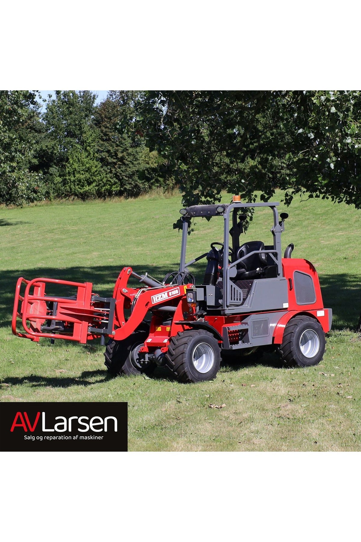HZM 810B Minilæsser uden kabine – 1000 kg løftekapacitet – set fra siden