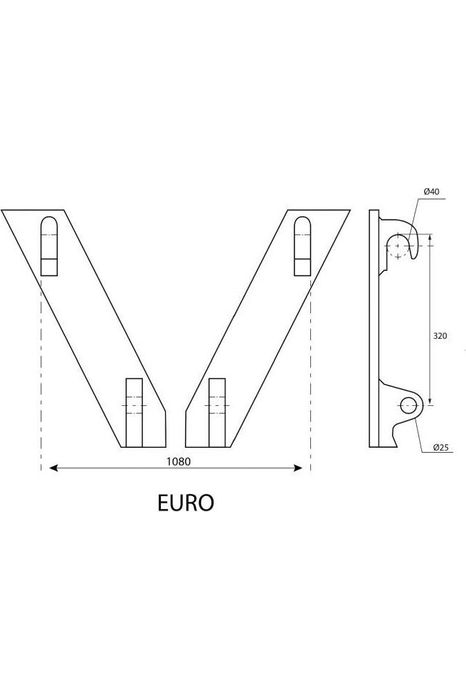 Kellfri - Svejsebeslag Euro 40mm fra Kellfri - AV - Larsen