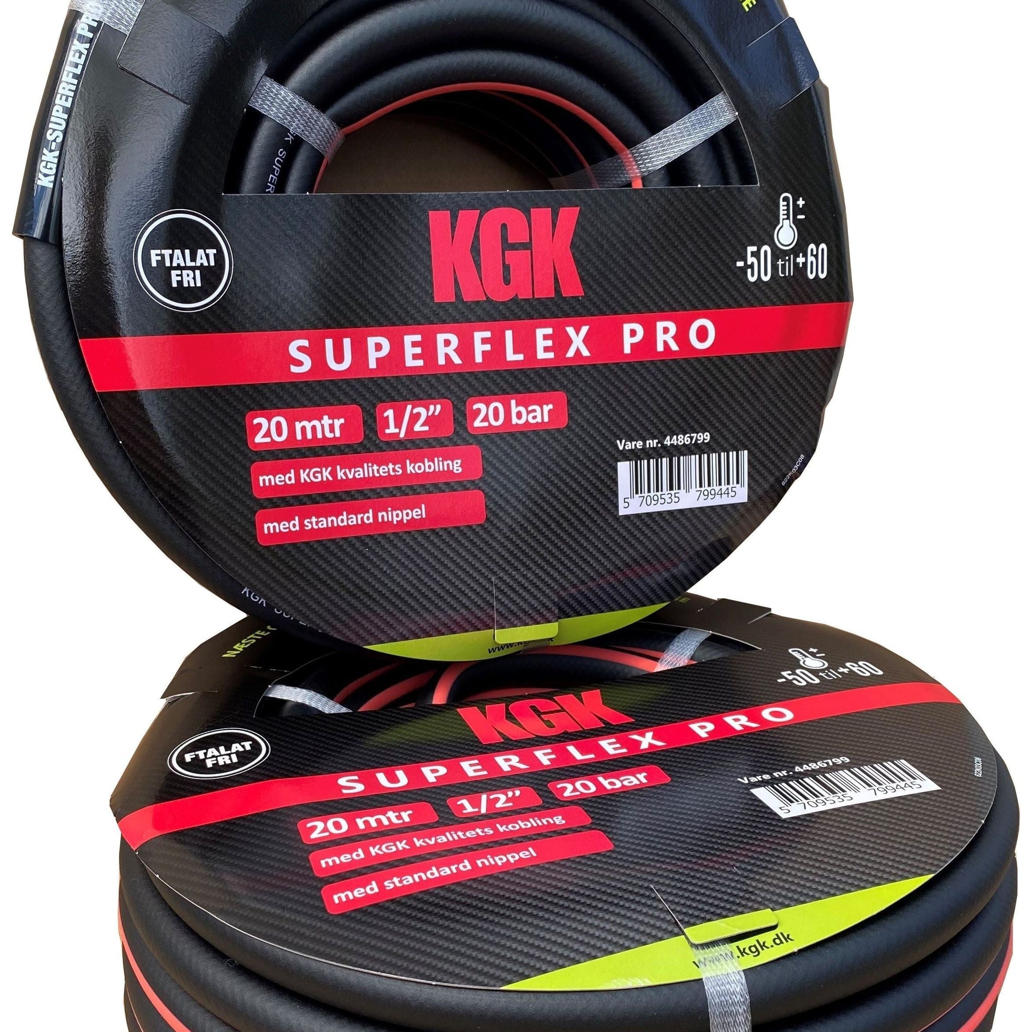 KGK - Slange 20 mtr. 1/2 sort Superflex Pro fra KGK - AV - Larsen