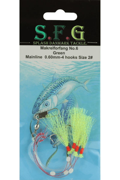 SFG Makrel Forfang Nr.6 str.2 Grøn Glitter fra AV - Larsen - AV - Larsen