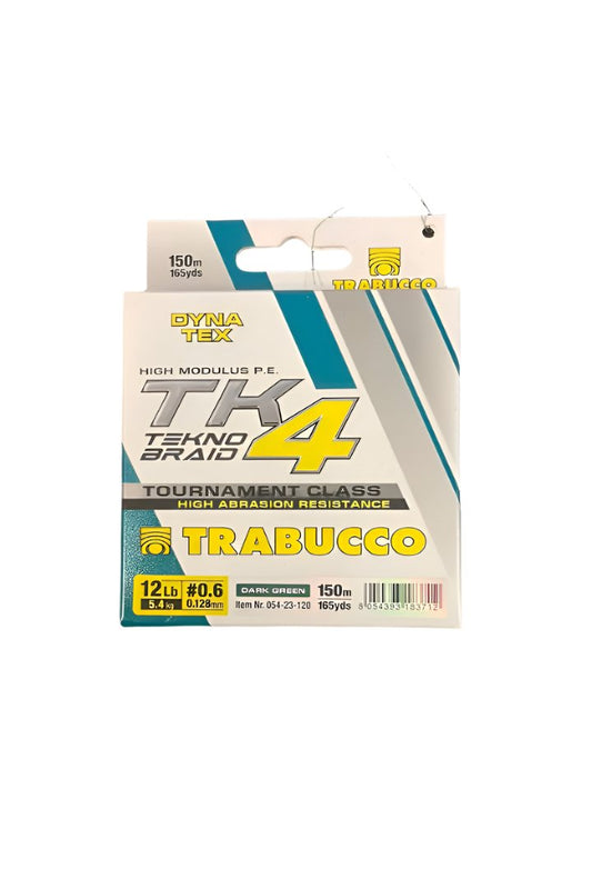 Trabucco DynaTex TK4 Tekno Braid Oliven Grøn 150m / 0,128mm / 5.4kg fra Trabucco - AV - Larsen